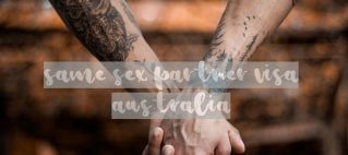 same sex partner visa australia holding hands